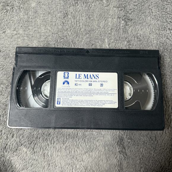 Le Mans (VHS) Steve Mcqueen Vintage Tape 1971 CBS Video Paramount - Picture 2 of 4